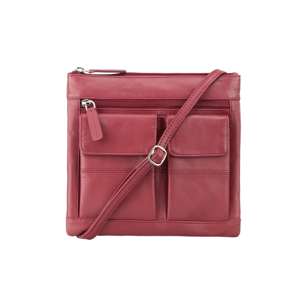 

Женская кожаная сумка Visconti 18608/A Slim Bag Red (18608 RED)