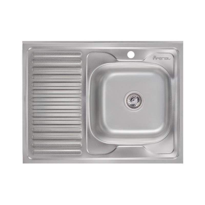 

Кухонная мойка Imperial 6080-R decor из нержавеющей стали (8988)