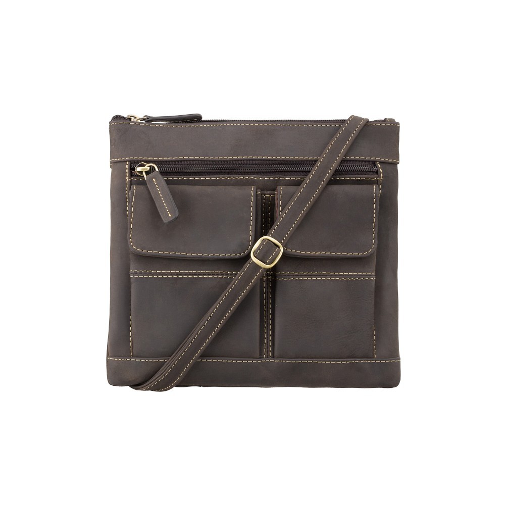 

Женская кожаная сумка Visconti 18608/A Slim Bag Oil Brown (18608 OIL BRN)