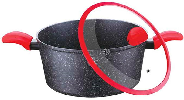 

Кастрюля 28 см. 6,5 л. Meisterklasse MK-1050-28 black marble