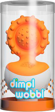

Прорезыватель-неваляшка Fat Brain Toys dimpl wobl оранжевый (F2172ML) (811802024442)