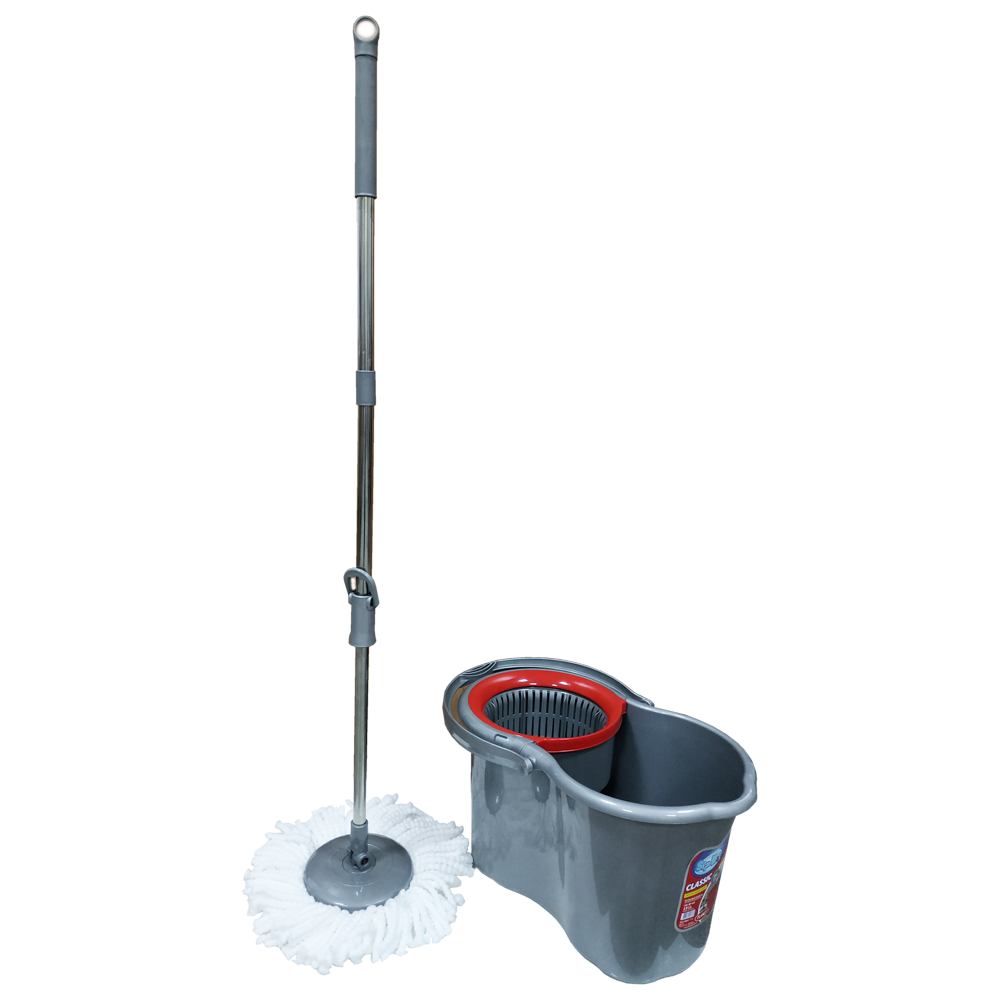 

Набор для уборки Planet Spin Mop Classic 19 л металлик