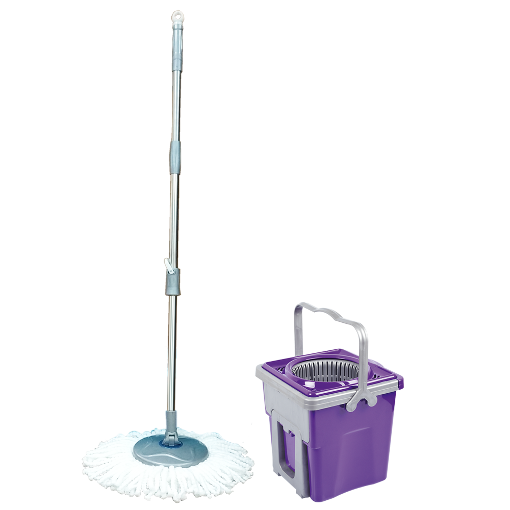 

Набор для уборки Planet Spin Mop Telescopic 9 л пурпурный