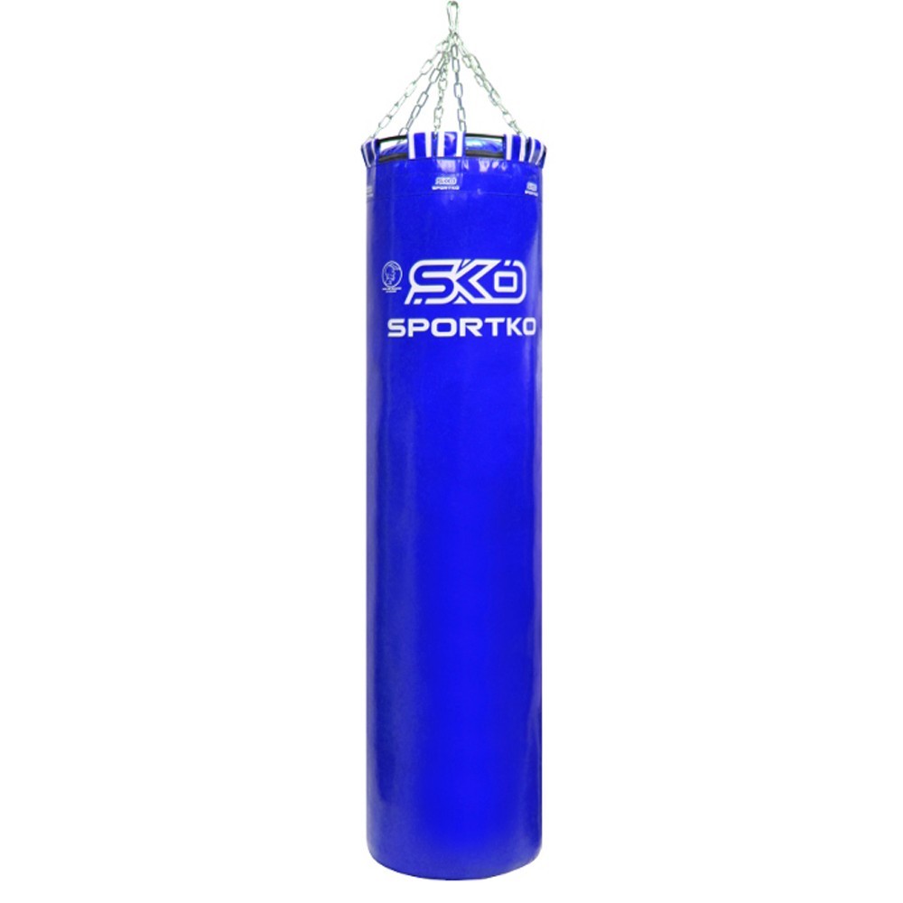 

Боксерский мешок SPORTKO МП-01 ПВХ 180 см/45 см/80 кг синий
