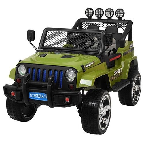 

Детский Электромобиль Jeep Wrangler (Rubicon) EVA резина Зеленый (хаки) Bambi