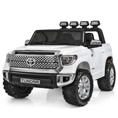 

Детский двухместный Электромобиль Внедорожник Toyota Tundra Белый Bambi