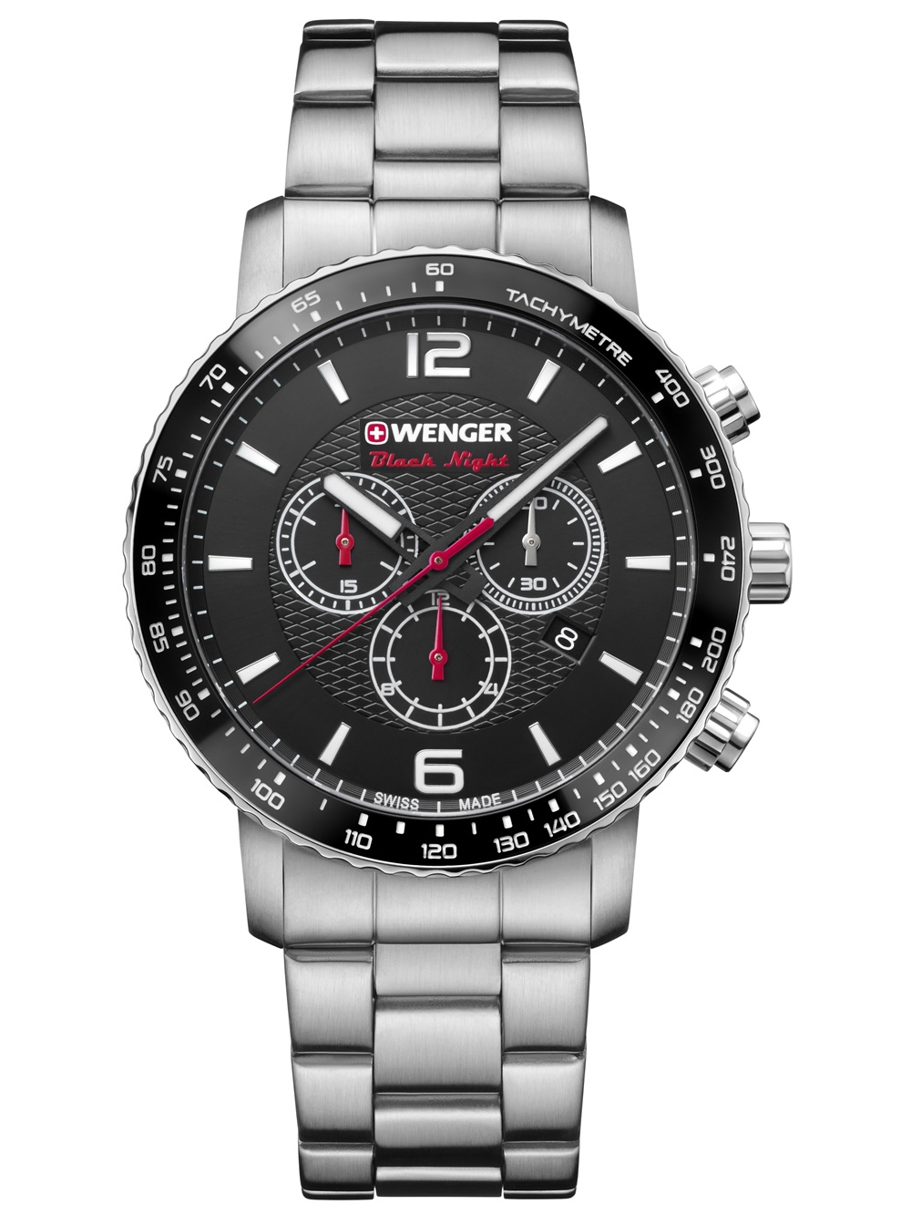 

Часы Wenger 01.1843.103 Roadster Black Night Chronograph 44mm 10ATM