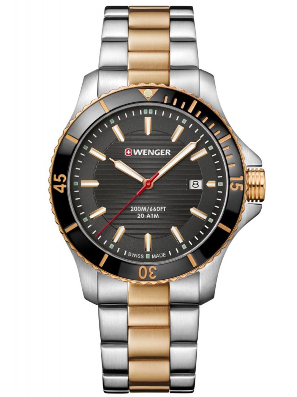 

Часы Wenger 01.0641.127 Seaforce Herren 43mm 20ATM