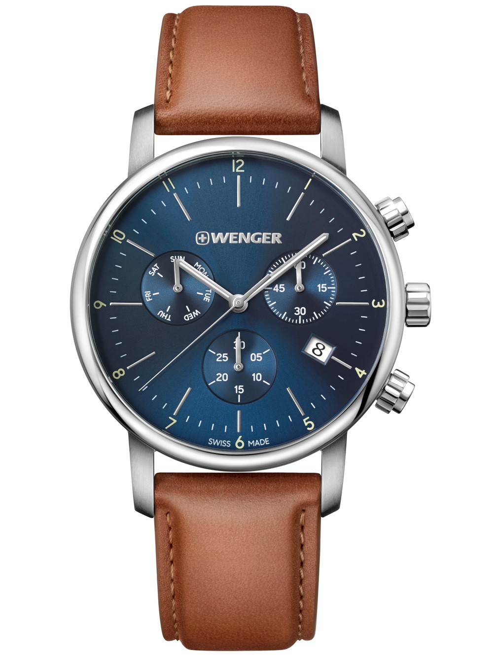 

Часы Wenger 01.1743.104 Urban Classic Chronograph 44mm 10ATM