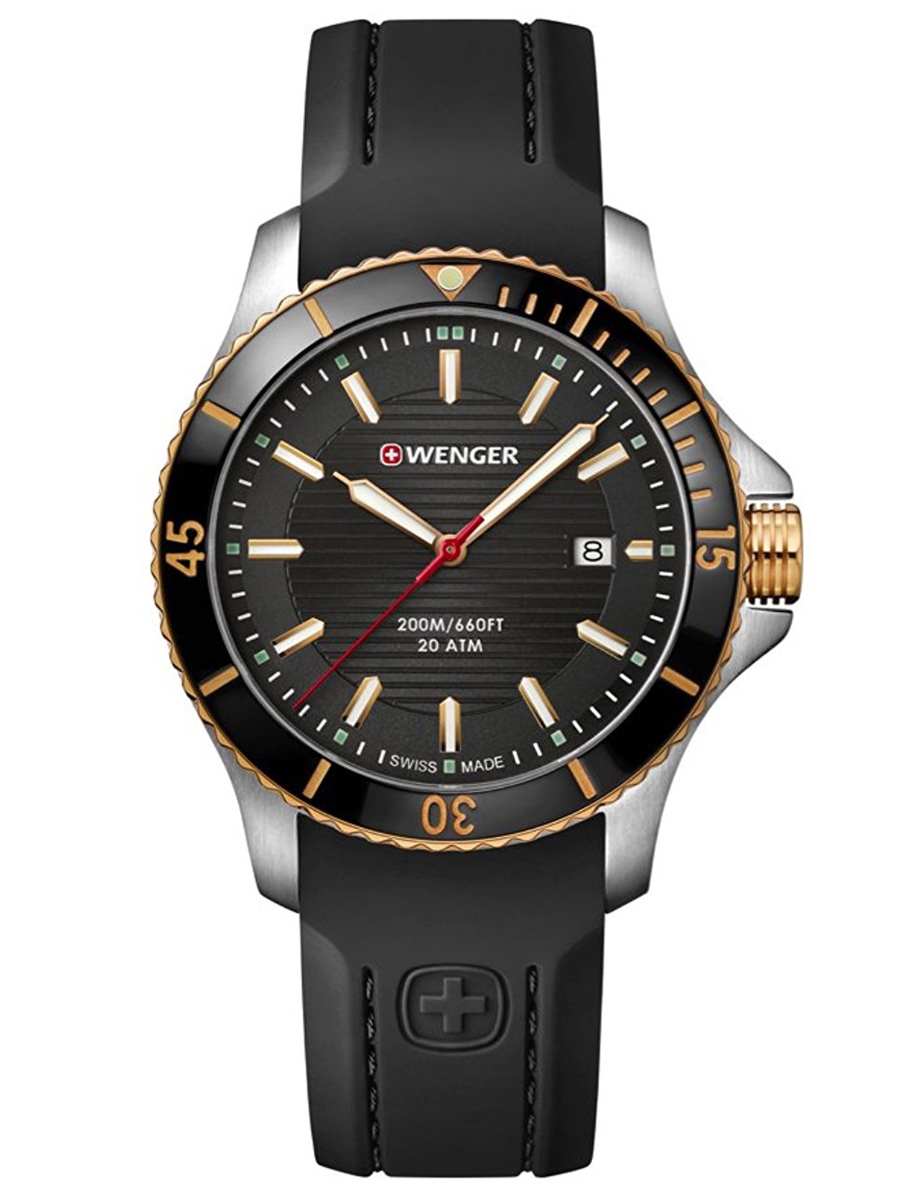 

Часы Wenger 01.0641.126 Seaforce Herren 43mm 20ATM