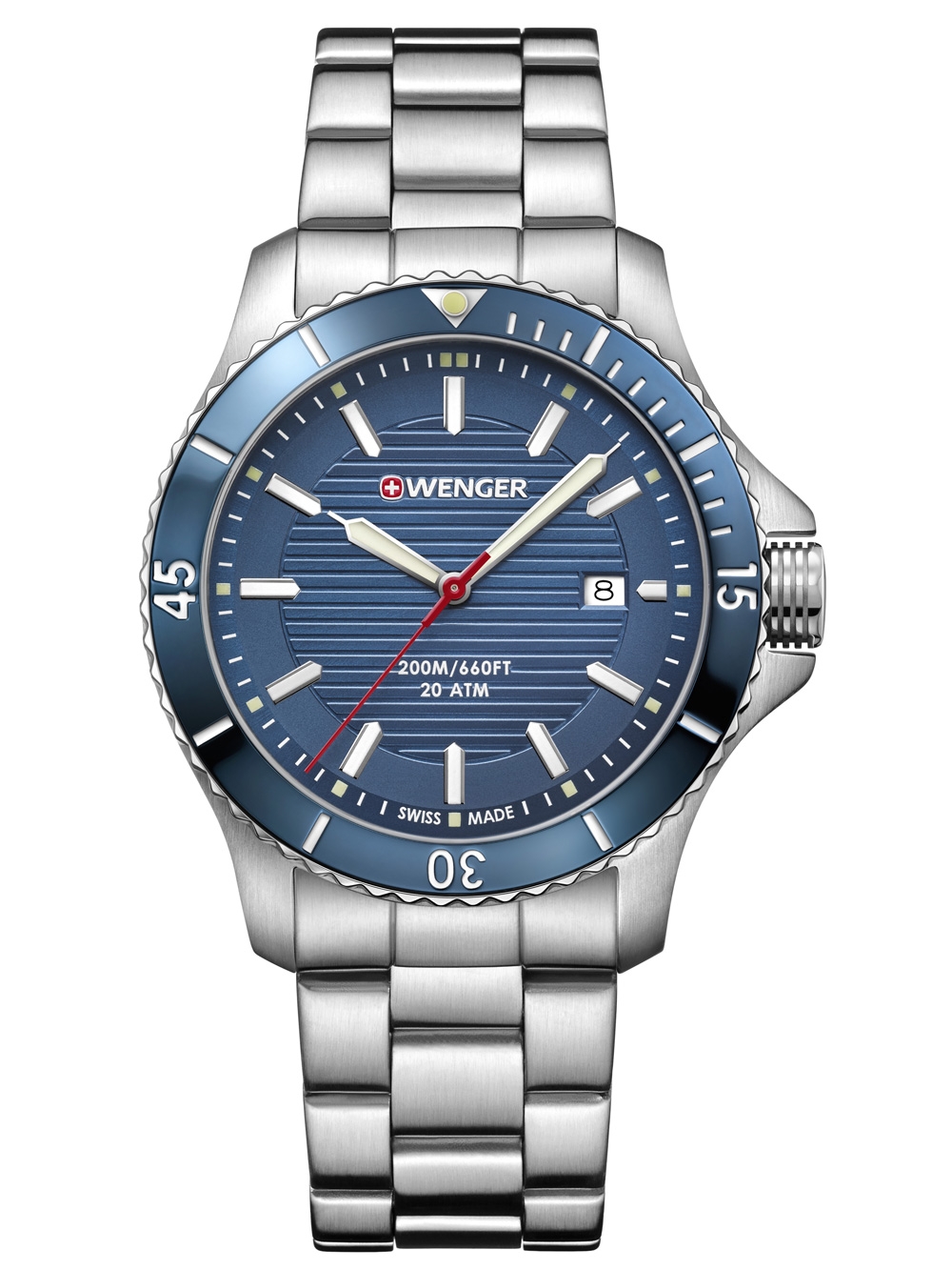 

Часы Wenger 01.0641.120 Seaforce Herren 43mm 20ATM