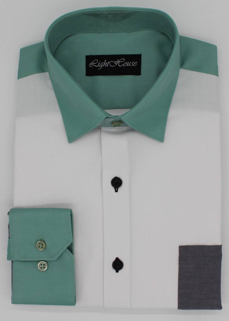 

Сорочка Lighthouse /170-176 (slim-fit) біла з сірими рукавами та кишенею, зеленим коміром та манжетами (14117-1, Сорочка Lighthouse 38/170-176 (slim-fit) біла з сірими рукавами та кишенею, зеленим коміром та манжетами (14117-1)