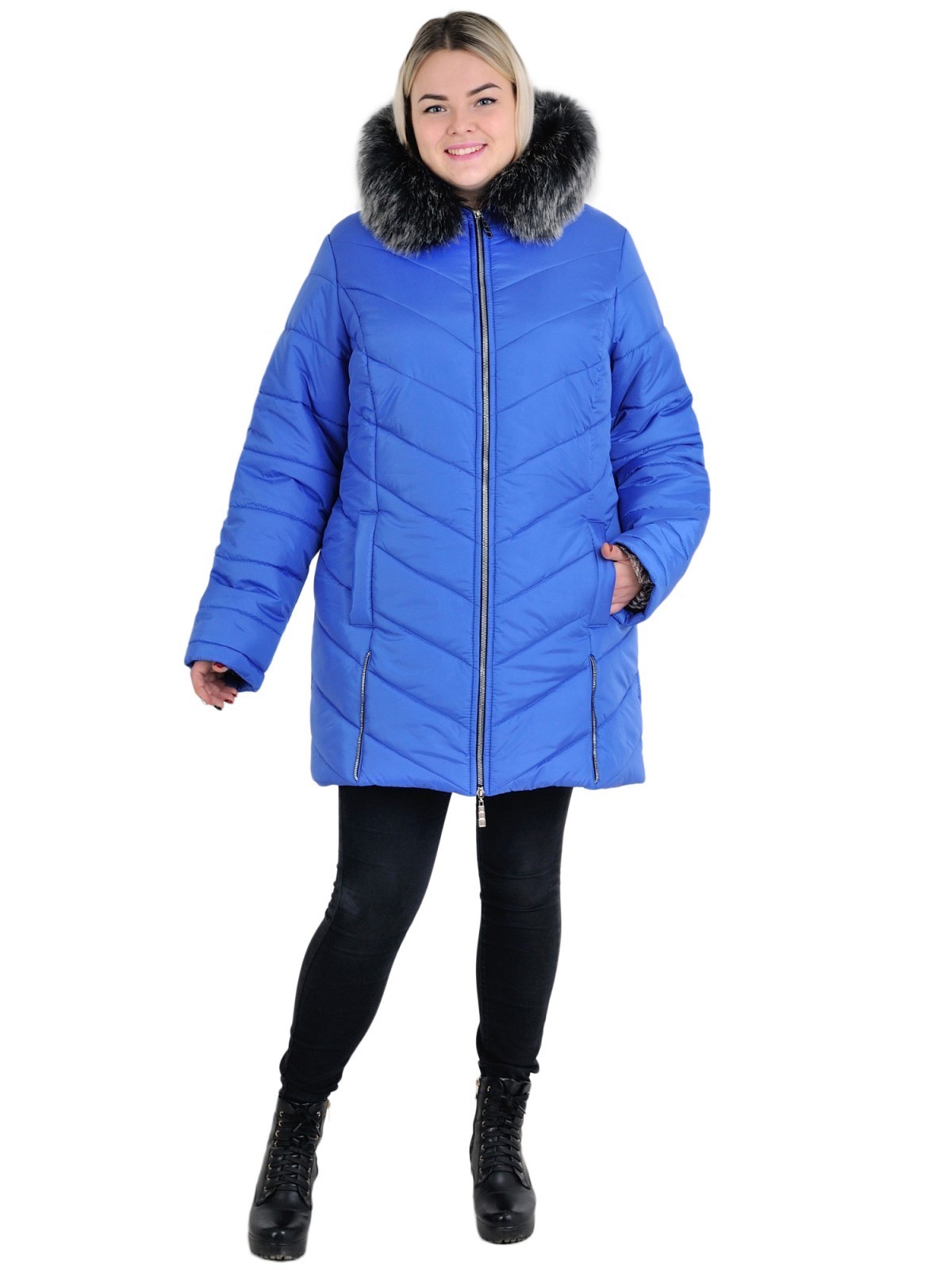 

Куртка зимняя San-A-Belle Змейка  электрик, Куртка зимняя San-A-Belle Змейка 56 электрик