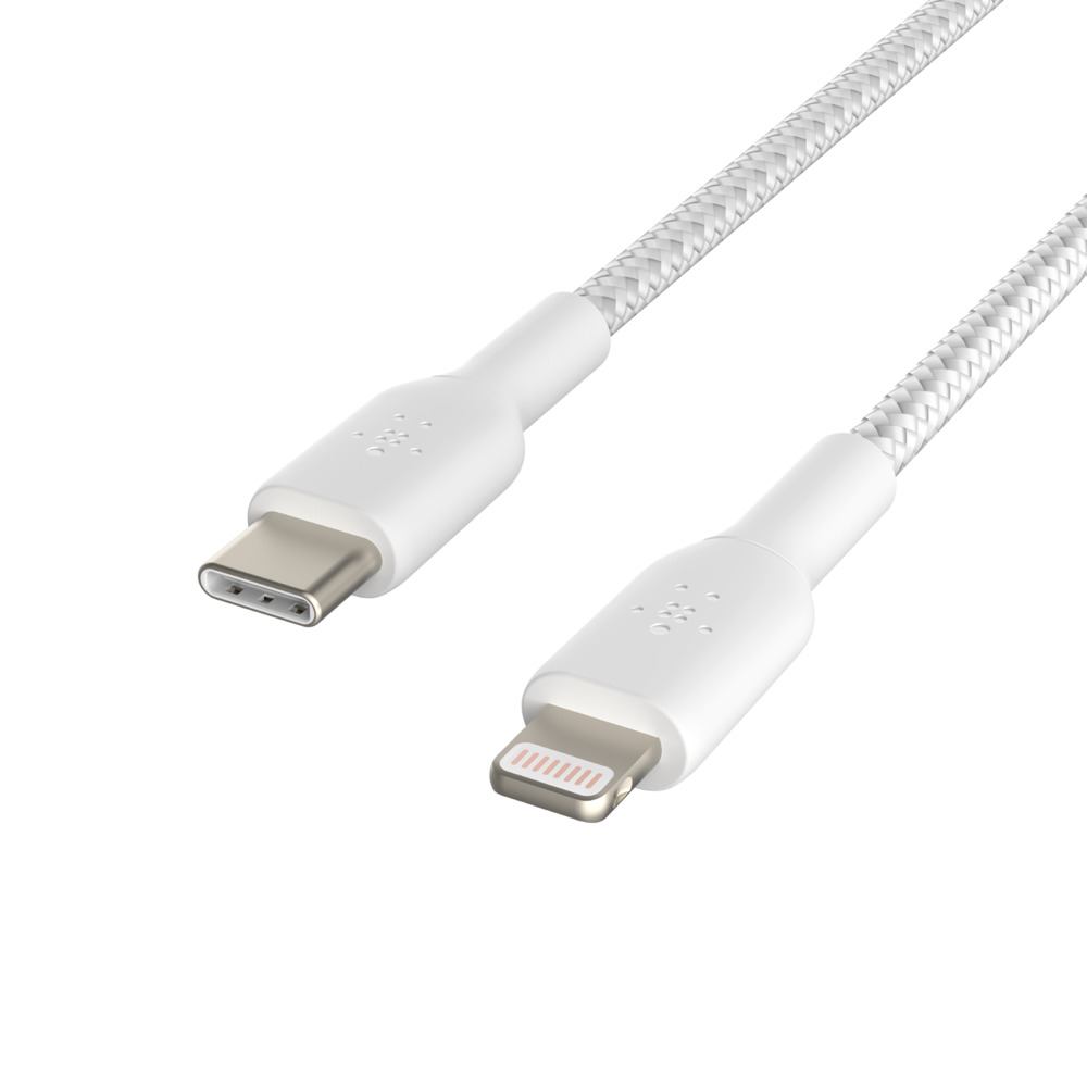 

Кабель Belkin USB-С - Lightning, BRAIDED, 2m, white
