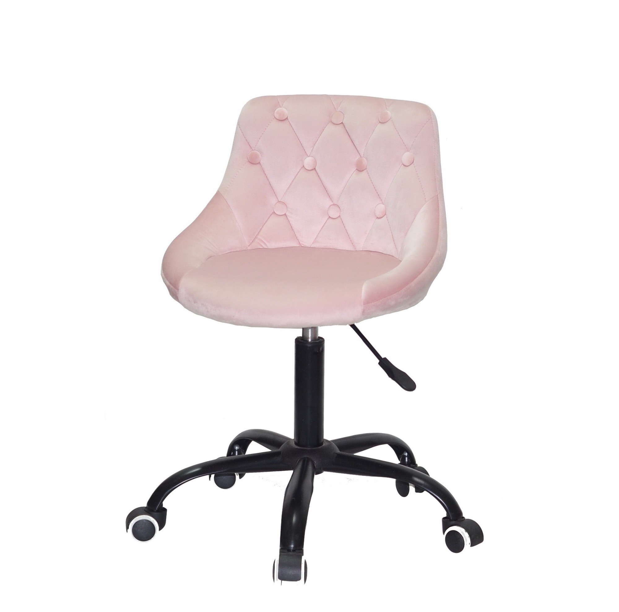 

Офисный стул на регулируемой по высоте опоре на колесах Onder Metal FORO + BUTTON Б-Т розовый BK - OFFICE