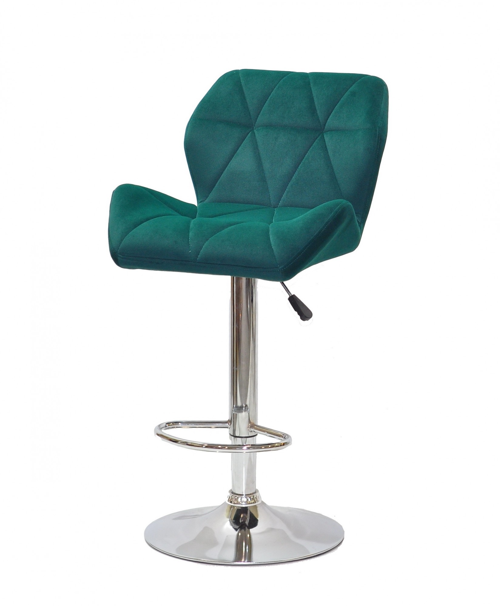 

Барный стул на регулируемой хромированной основе Onder Mebli PARIS Б-Т зеленый В-1005 BAR CH - BASE