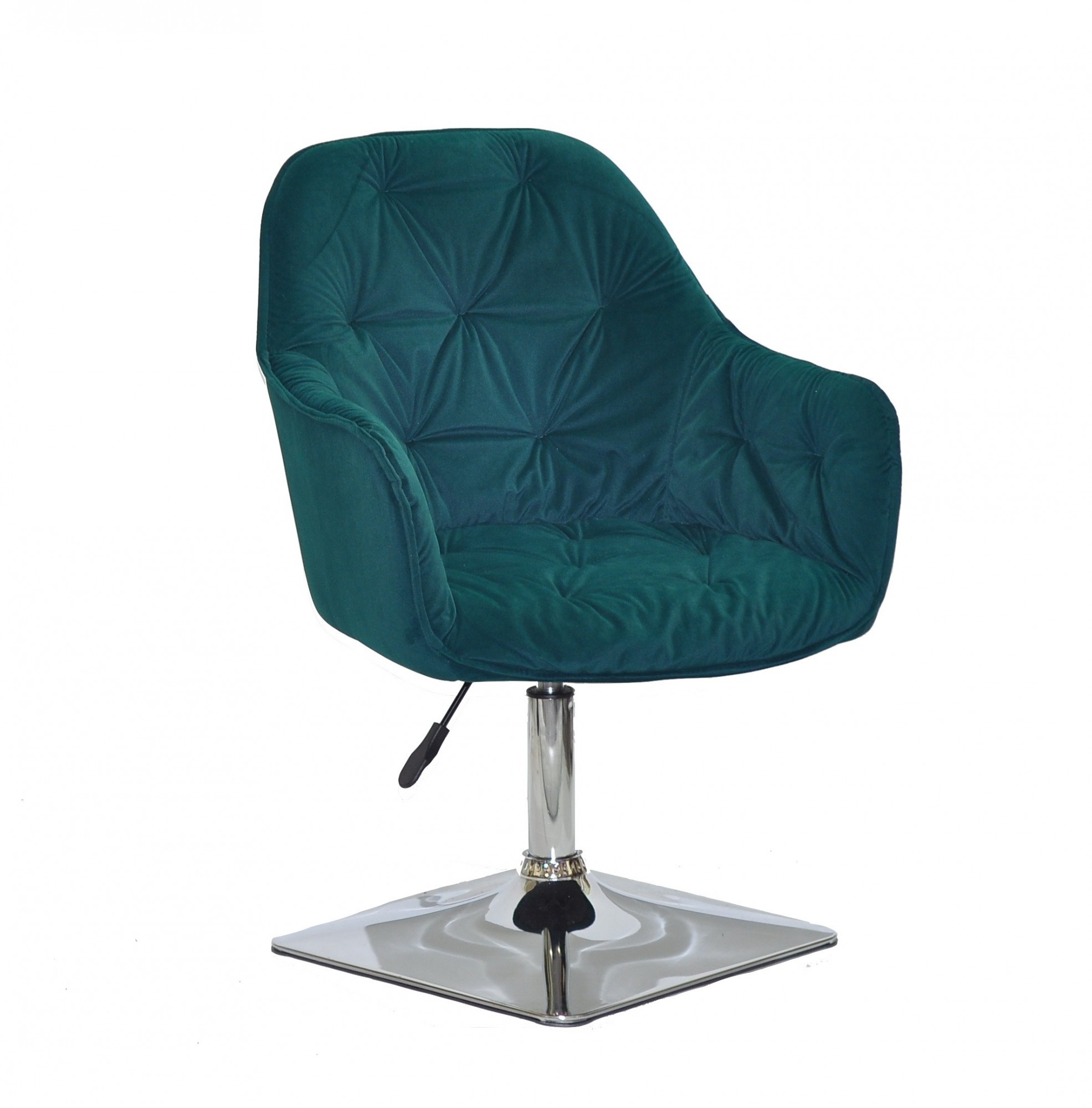 

Кресло офисное на регулируемой по высоте хромированной опоре Onder Metal Mario Б-Т зеленый B-1003 4-CH - Base