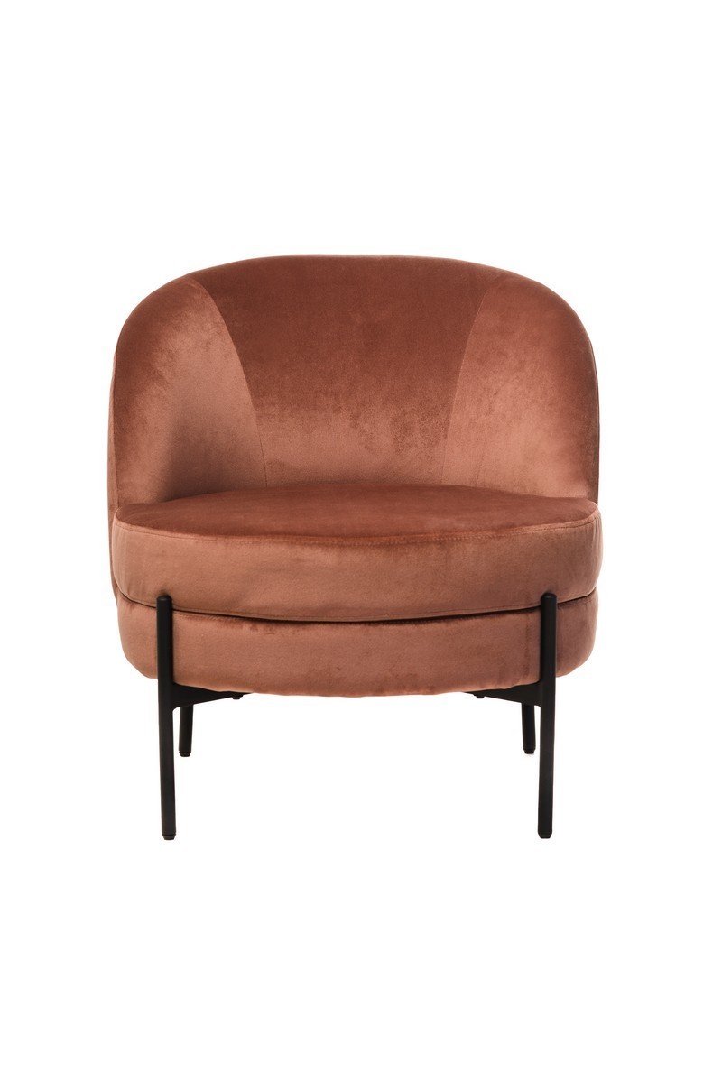 

Мягкое кресло для лаунж зоны Vetro Белла роза вельвет