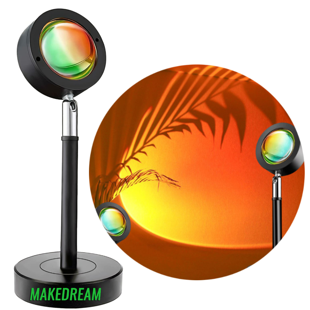

Светодиодная напольная лампа проектор LED Sunset (Сансет) с эффектом золотого заката для селфи USB (fmav23)