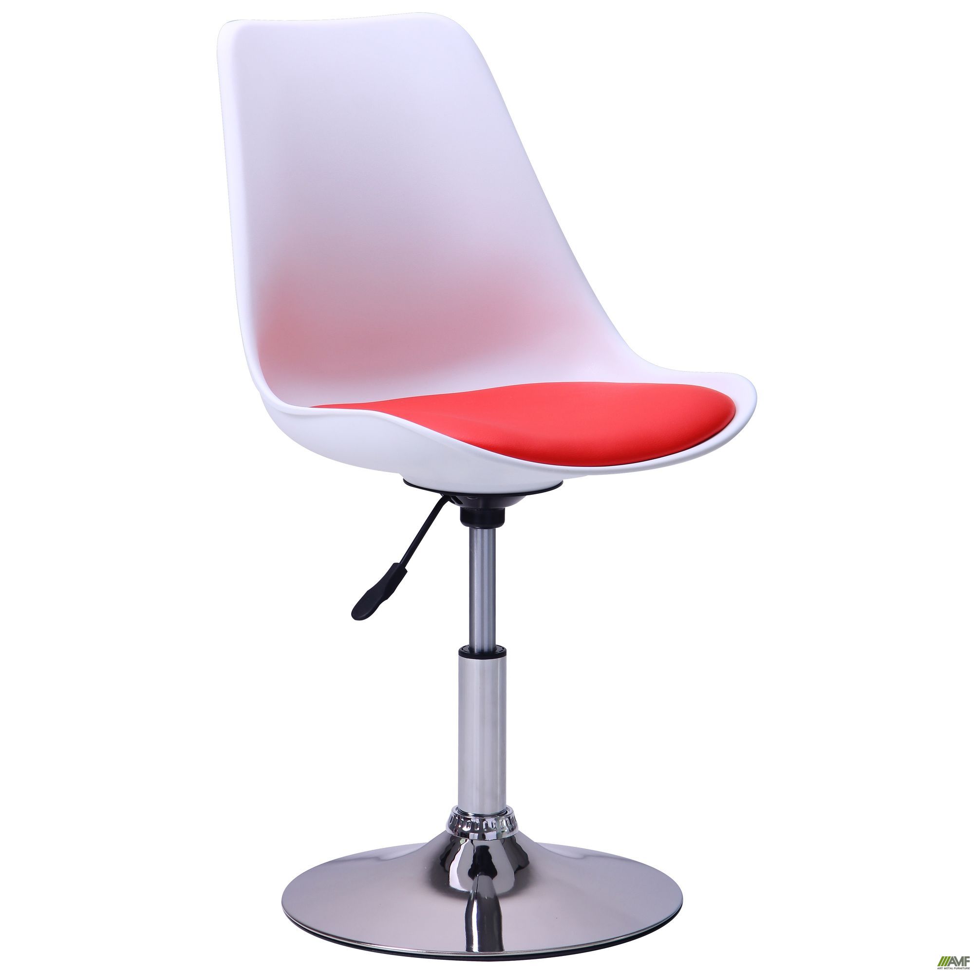 Барный AMF стул Aster chrome белый+красный 515535