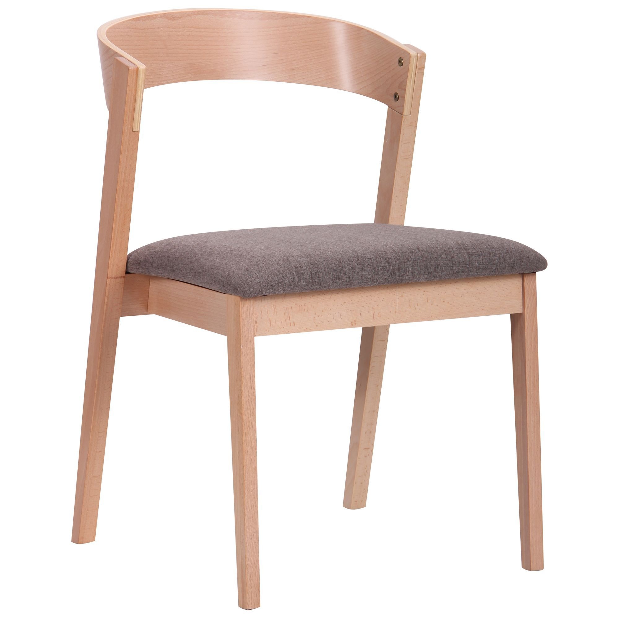 

Стул обеденный для кухни, кафе, бара Рамболь дерево бук беленый/ткань капучино AMF