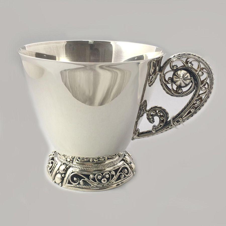 

Серебряная чашка Silver4u с чернение (БР-100026)