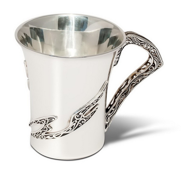 

Серебряная кружка Silver4u "Молния" 250 мл (ХЮ-080548)