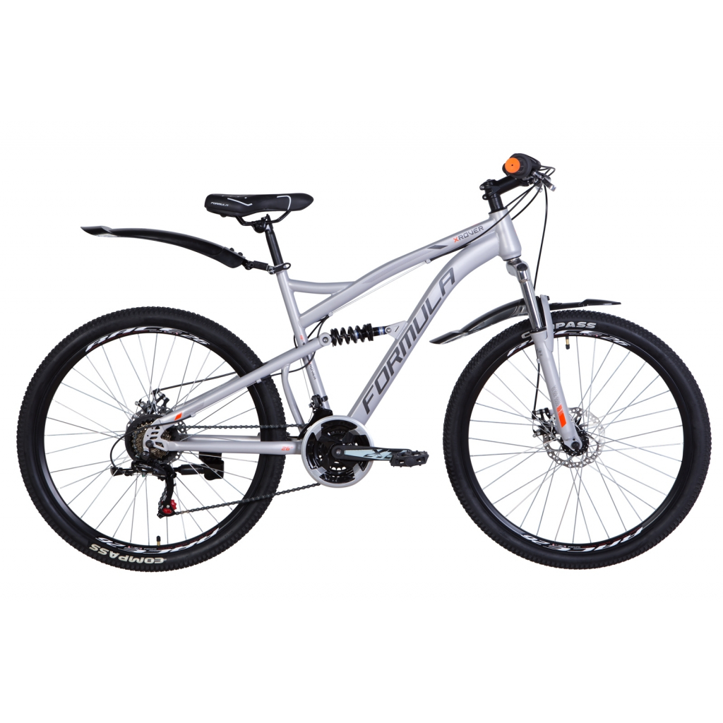 

Велосипед Formula 26" X-ROVER AM2 DD рама-19" 2021 Silver (OPS-FR-26-483)