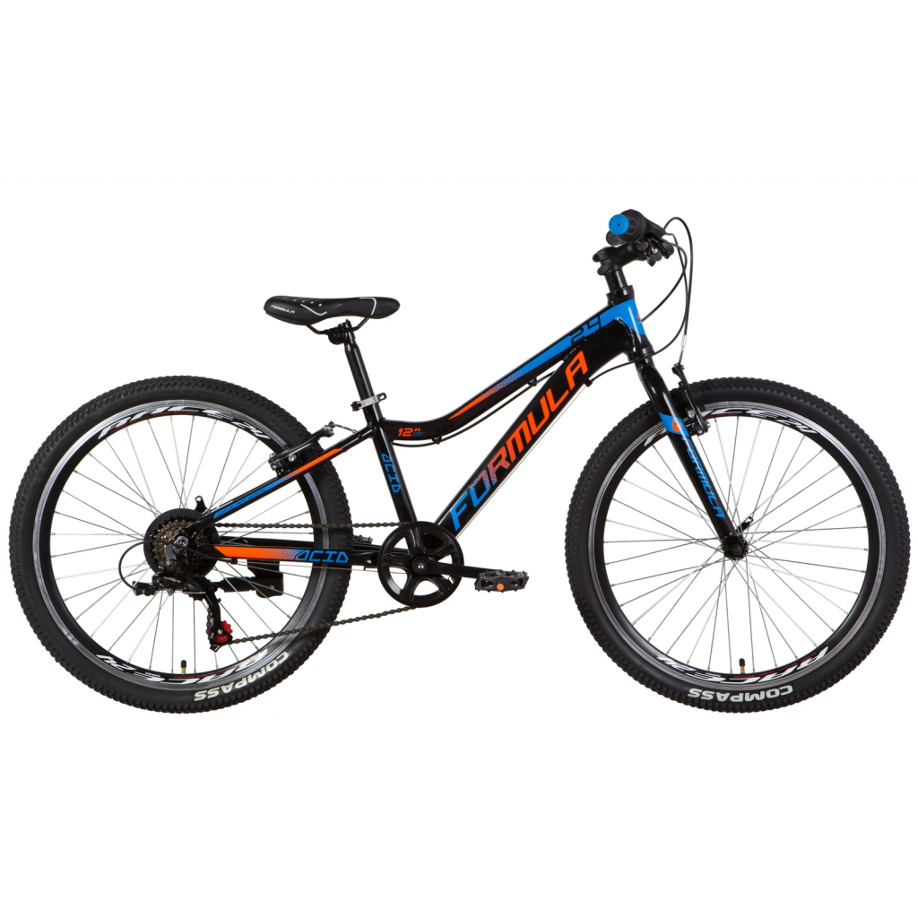 

Велосипед Formula 24" ACID 1.0 Vbr рама-12" 2021 Black/Orange (OPS-FR-24-288)