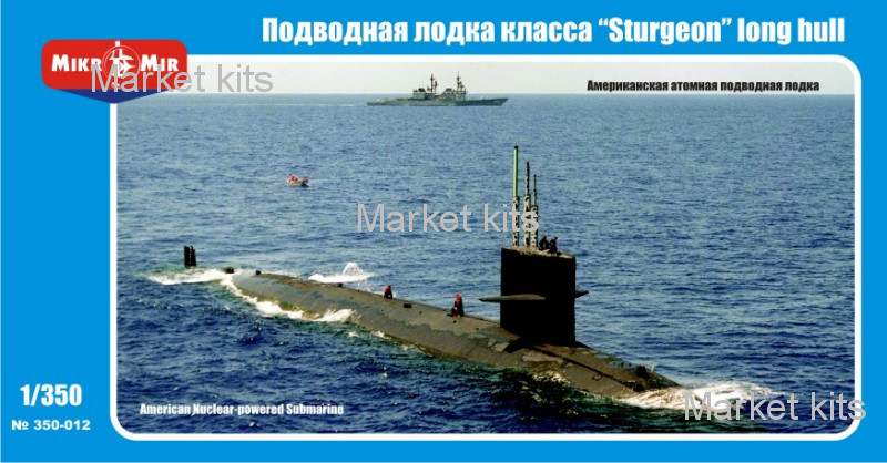 

Подводная лодка класса "sturgeon" long hull 1:350 Micro-Mir (MM350-012)