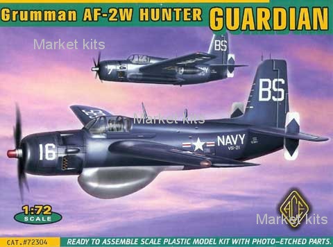 

Противолодочный самолет Grumman AF-2W Guardian 1:72 ACE (ACE72304)