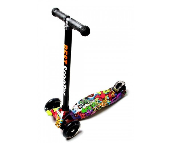 

Самокат Scooter Maxi с рисунками, Hip-Hop