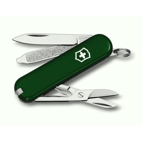 

Складной нож Victorinox CLASSIC SD 58мм/1сл/7функ/зел/чехол /ножн Vx06223.4