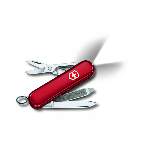 

Складной нож Victorinox SWISSLITE 58мм/2сл/7функ/крас /ножн/LED Vx06228