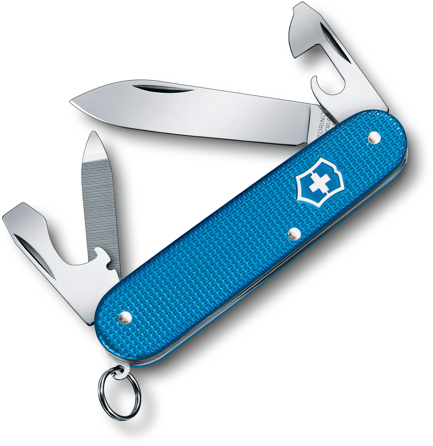 

Складной нож Victorinox CADET 84мм/2сл/9функ/рифл.голуб (Lim.Ed. 2020) Vx02601.L20