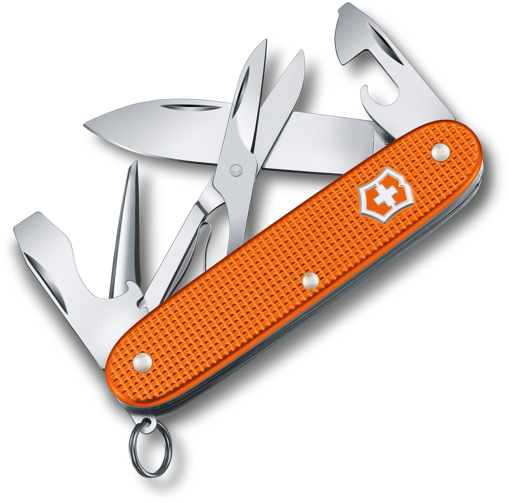 

Складной нож Victorinox PIONEER X 93мм/3сл/9функ/рифл.оранж /кернер/ножн (Lim.Ed. 2021) Vx08231.L21