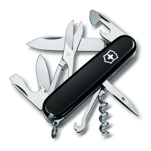 

Складной нож Victorinox CLIMBER 91мм/14функ/черн /штоп/ножн/крюк Vx13703.3