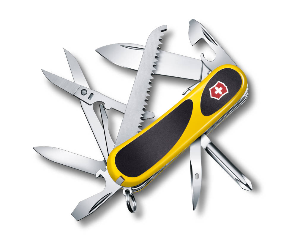 

Складной нож Victorinox EVOGRIP S18 85мм/4сл/15функ/желт-черн /отверт/ножн/пила Vx24913.SC8