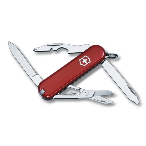 

Складной нож Victorinox RAMBLER 58мм/2сл/10функ/крас /ножн/отверт Vx06363