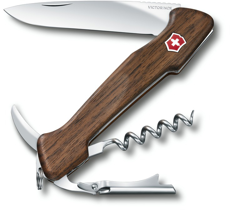 

Складной нож Victorinox WINE MASTER 130мм/1сл/6функ/орех /lock/штоп+чехол Vx09701.63