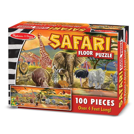 

Мега-пазл "Сафари", 100 элементов Melissa & Doug (MD12873)