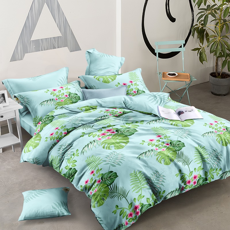 

Комплект постельного белья Наша Швейка Ранфорс Тропический край Семейный ( 5 предметов )