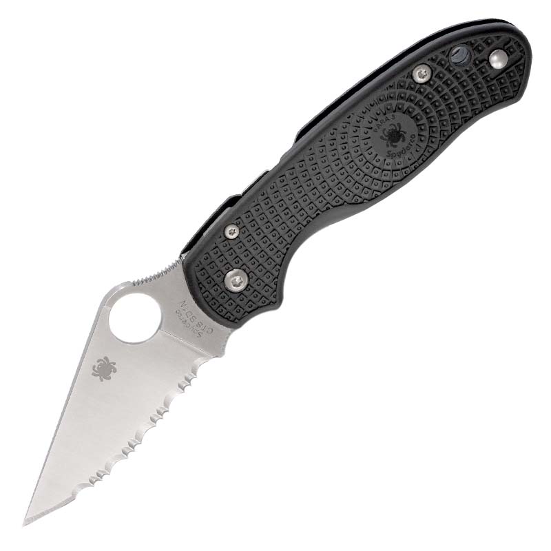 

Нож складной Spyderco Para 3 серрейтор (длина: 184мм, лезвие: 75мм), черный