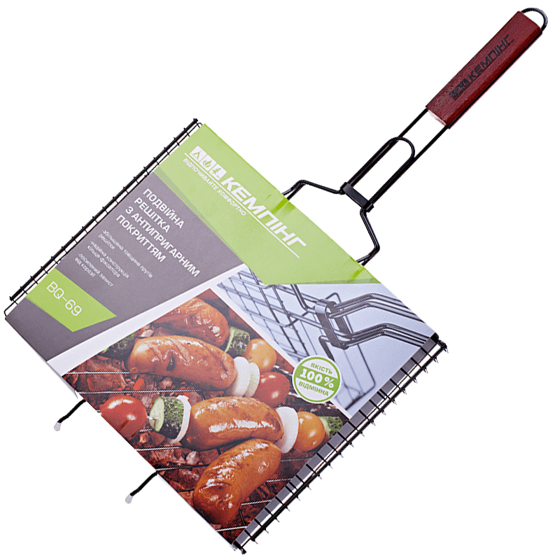 

Решетка-гриль КЕМПИНГ BQ-69 (39х32см), с антипригарным покрытием