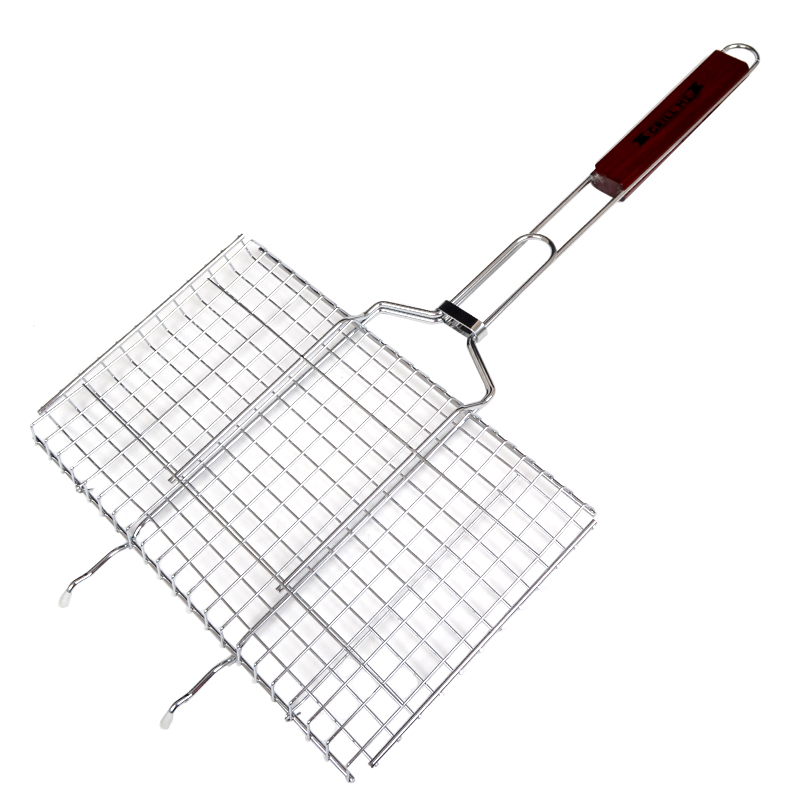 

Решетка для гриля двойная GRILL ME BQ-037 (35x21см), хромированная