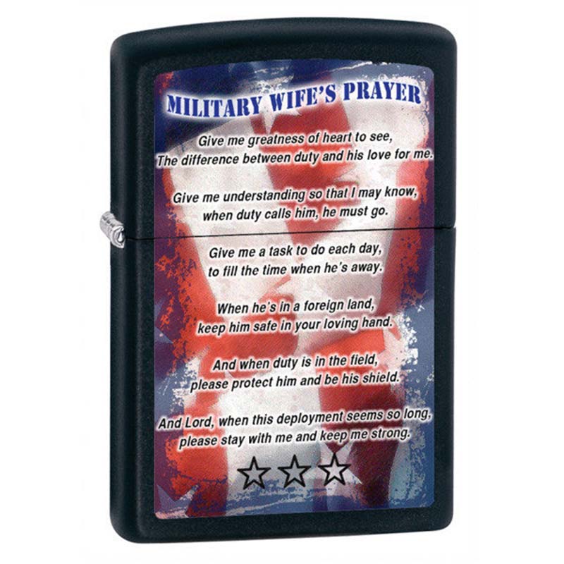 

Зажигалка Zippo Military Wifes Prayer, 28315