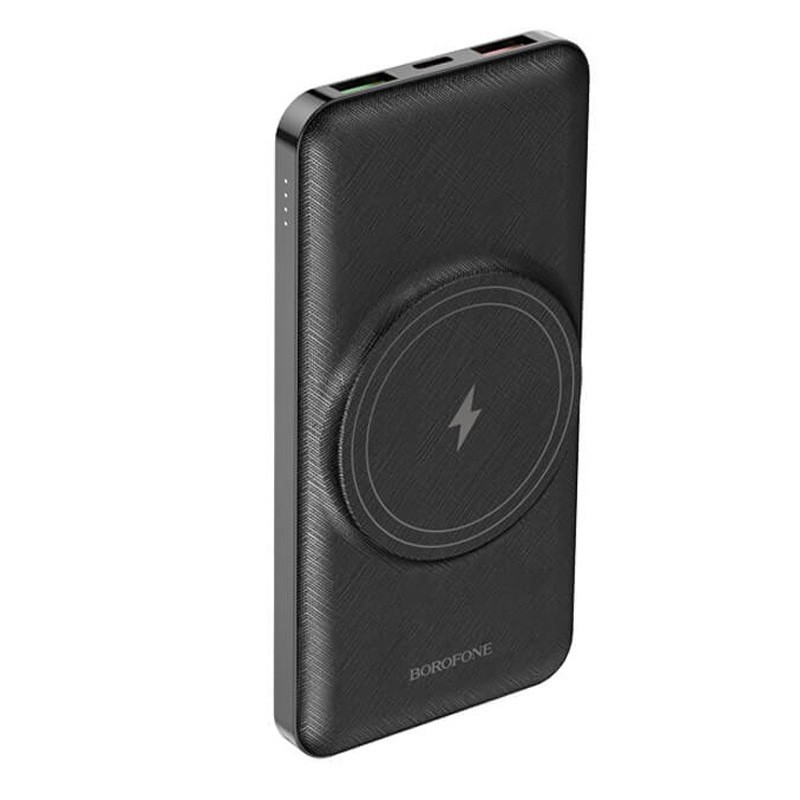 

Павербанк Borofone magnetic wireless fast charging 10000mAh|2хUSB/1Tхype-C, PD/QC, 20W, 15W Qi, 3A|