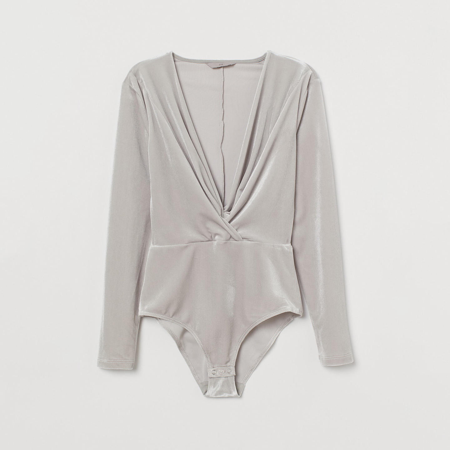 

Боди-блуза H&M 0843545-0 36 Серая (СА2000001640487)
