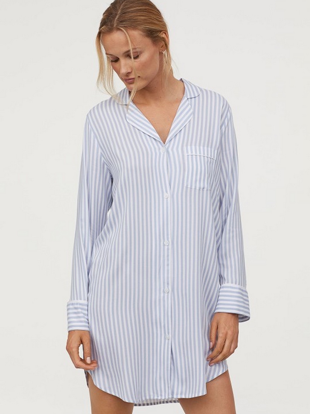 

Ночная рубашка H&M 0756415-0 S Голубая (СА2000001853849)