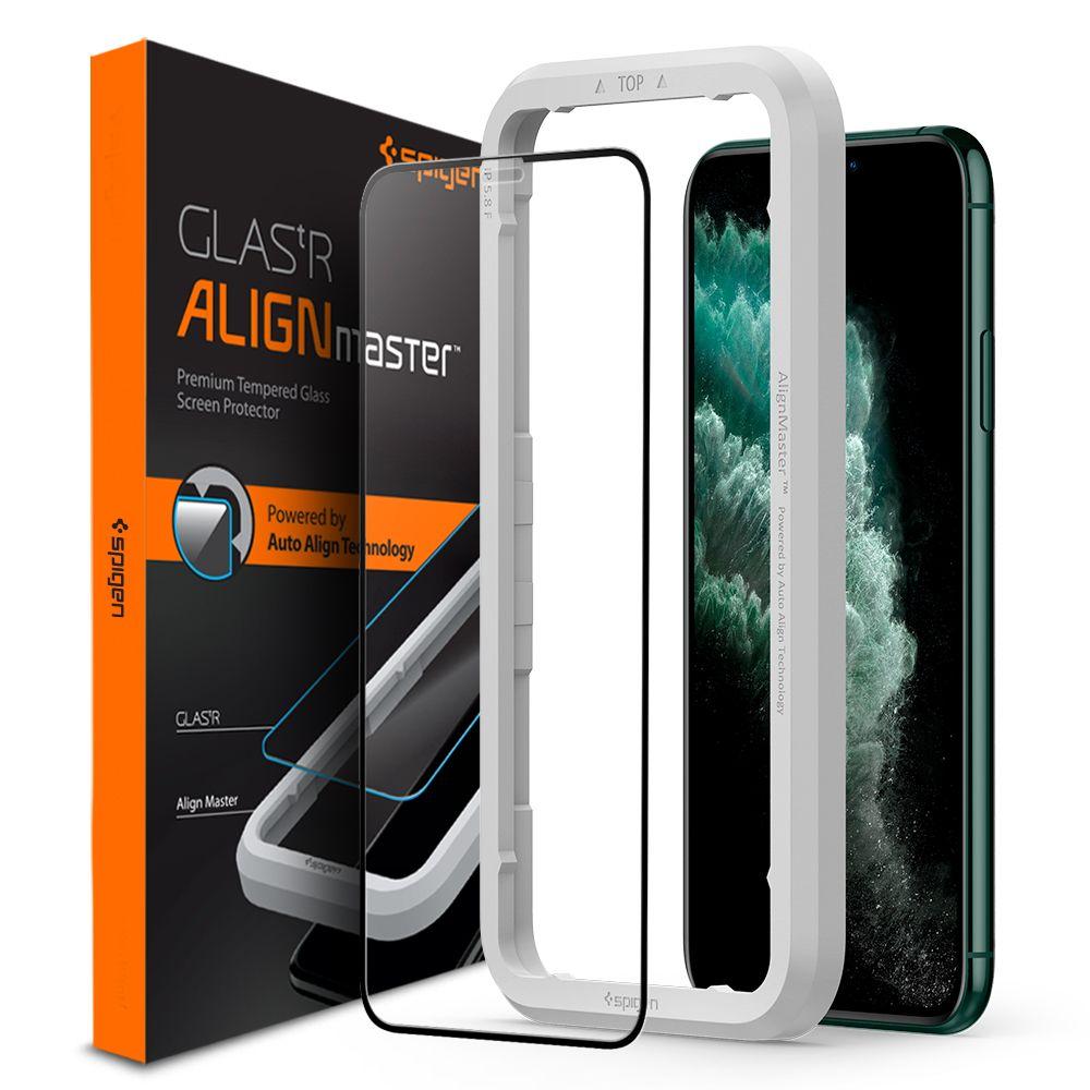 

Защитное стекло Spigen Glas.tR Align Master для iPhone 11 Pro Black